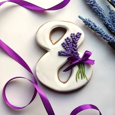 Фотография Пряник «8 марта» / 60 гр купить в магазине Афлора