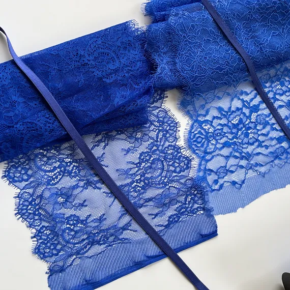 Кружево реснички василек (23х280 см)