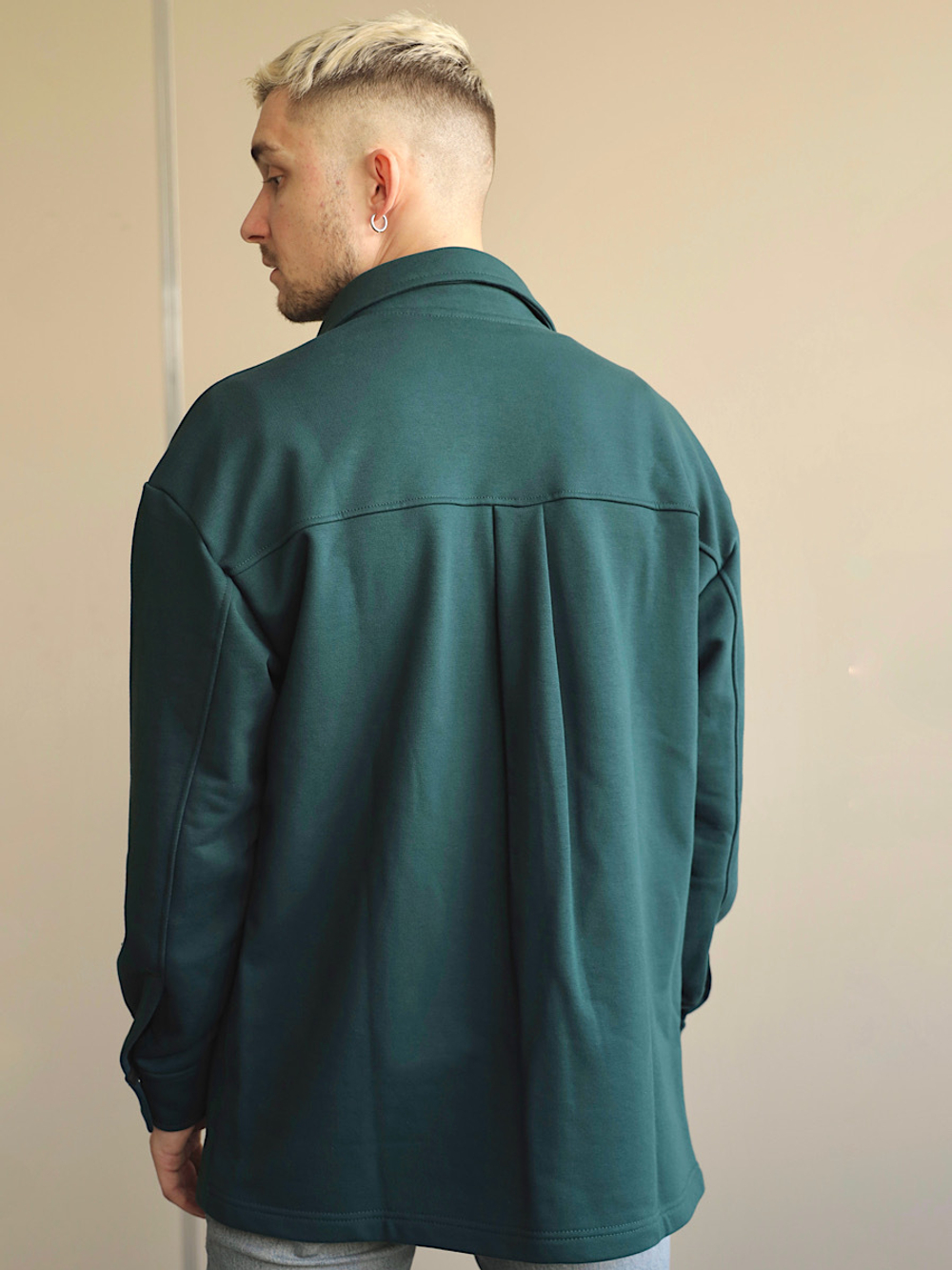 Рубашка трикотажная темно-зеленая Город Горький