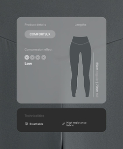 OYSHO Легинсы Comfortlux длиной до щиколотки с высокой посадкой, стальной серый