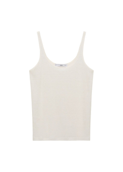 Топ изо льна с бретелями