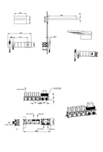 Встроенная душевая система ZODIAC, трехпозиционная COPPER BRUSHED
