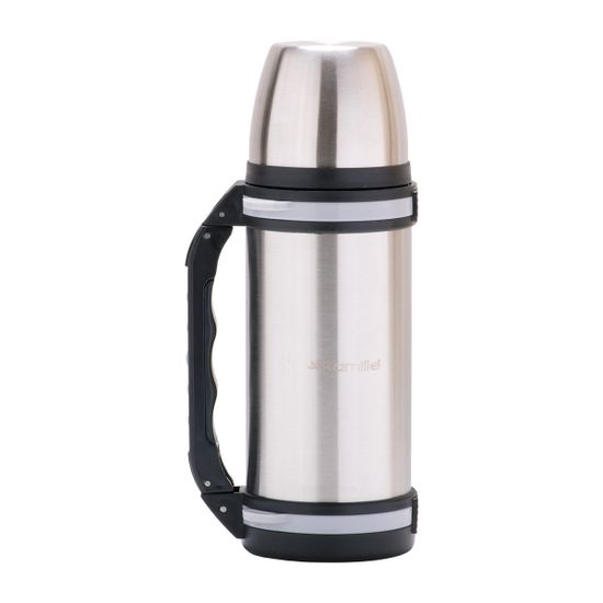 Термос 1,5 л. из нержавеющей стали с ручкой и ремешком Kamille KM-2091