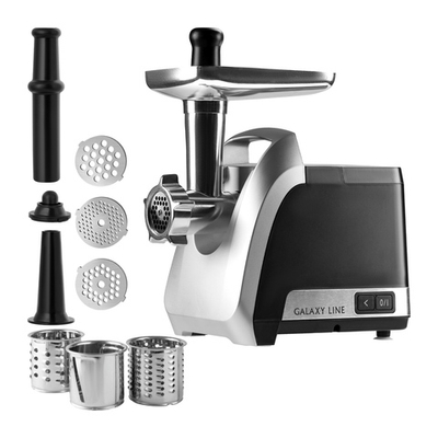 Мясорубка электрическая GALAXY LINE GL2423 (2200 Вт, реверс, 3диска, насадка "кеббе" и колбас.3 овощ