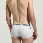 Мужские трусы хипсы белые набор 2 в 1 Bikkembergs CLASSIC BKK1UTR02BI