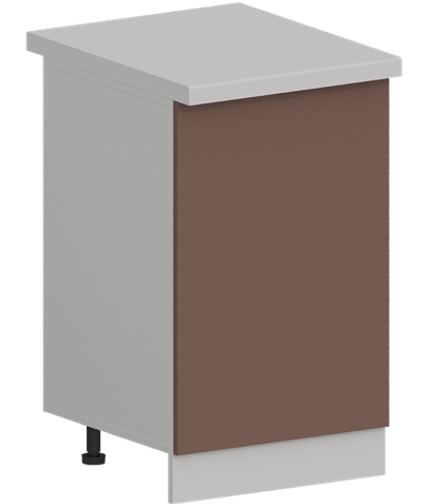 Кухня Модуль ШН 500 Белый / Пудрово-розовый