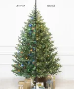 елка с встроенной гирляндой 2в1 "Торжественная"