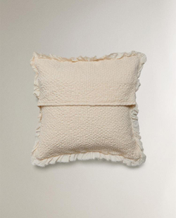 ZARA HOME ДЕТСКАЯ ХЛОПКОВАЯ НАВОЛОЧКА, ЭКРЮ