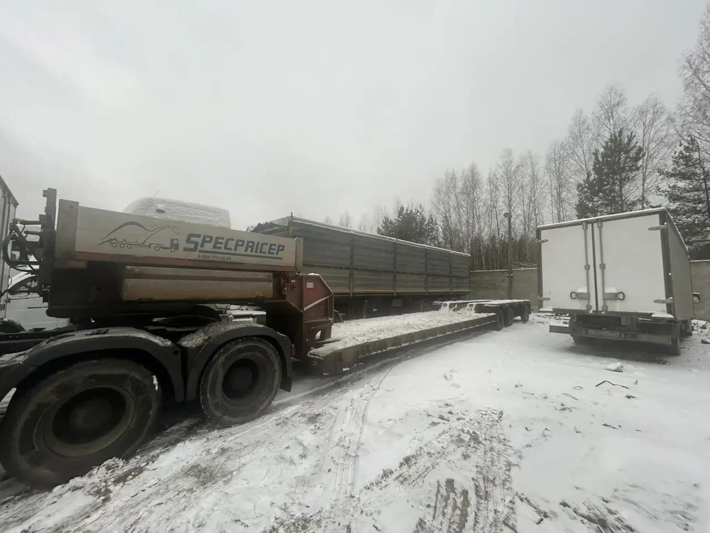 Спецприцеп 9942* Полуприцеп тяжеловоз 4 оси 994294 (Не раздвижной)