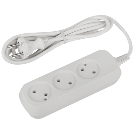 Удлинитель электрический ЭРА UDL-10-315 Greenline 3 розетки без заземления 1,5м ПВС 2x0.75мм2