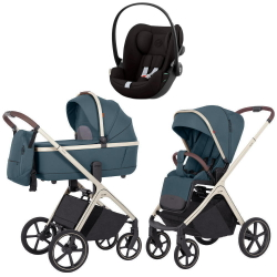 Коляска Carrello Vector CRL-6550 и автокресло Cybex Cloud G i-Size Magic Black 3 в 1 Prime Blue