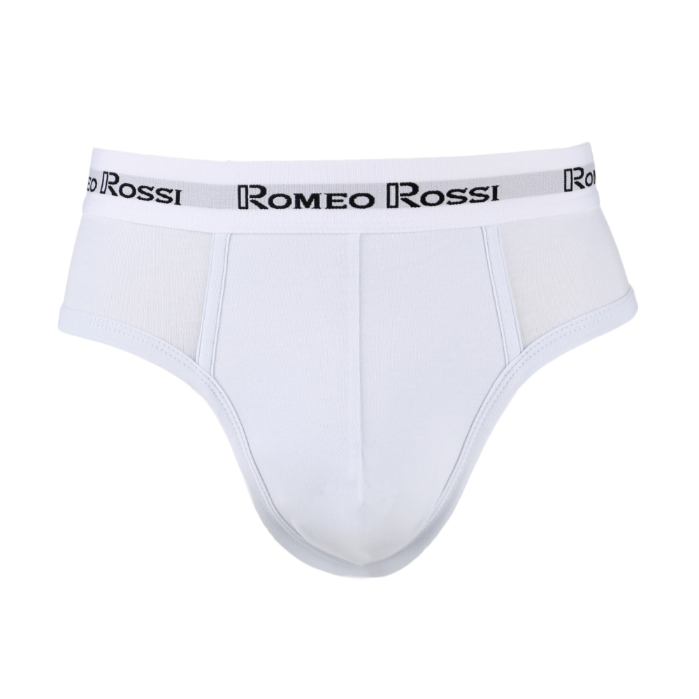 Мужские трусы брифы белые Romeo Rossi RR367-1