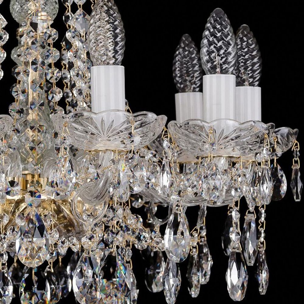 Подвесная люстра Bohemia Ivele Crystal 1413 1413/10/165/G