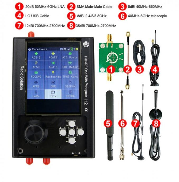 HackRF one + Portapack H2 Kit-4 Radio Solution