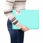 Папка объемная на молнии пластиковая BRAUBERG PASTEL, А4, 330х240 мм, 600 мкм, цвет мятный, 271973