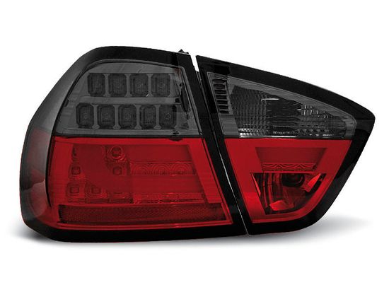 Задние фонари Bmw 3 E90 red smoke led bar