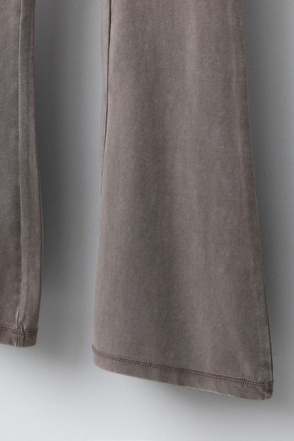 ZARA ЛЕГИНСЫ FLARE, СЕРОВАТО-КОРИЧНЕВЫЙ