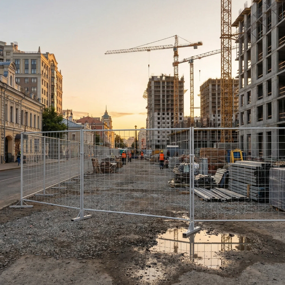 Инвентарное строительное ограждение ИСО Стандарт 1520, цинк