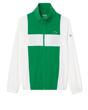 Мужской теннисный костюм Lacoste Tennis x Novak Djokovic - белый, зеленый