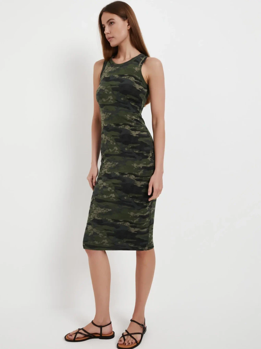 Платье Футляр Камуфляжный