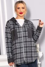 Рубашка с капюшоном Стокгольм (серая) Б14593-50М LT Collection