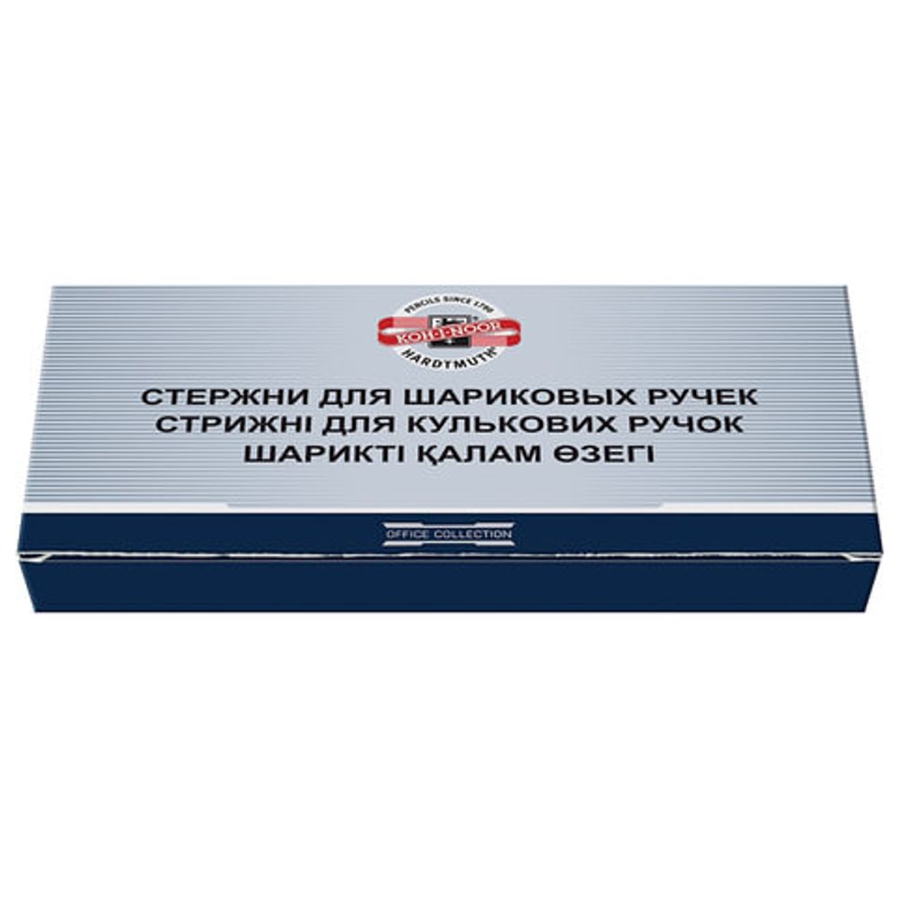 Стержень шариковый KOH-I-NOOR, тип PARKER, металлический, 98 мм, линия письма 0,8 мм, СИНИЙ, 4442E01002KSRU