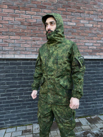 Костюм горка 6 флис осень зима / зеленая цифра