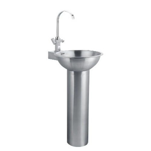 Умывальник с пьедесталом нерж. сталь NOFER 13063.S матовый