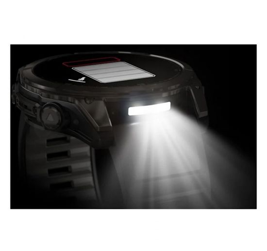 Умные часы Garmin Fenix 8, 51 мм, AMOLED, Sapphire Carbon Gray DLC Titanium with Black/Pebble Gray Silicone band