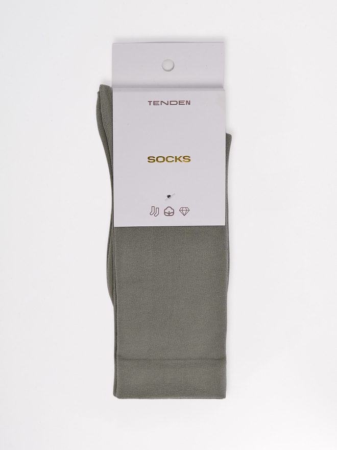 Высокие носки гладкий хлопок