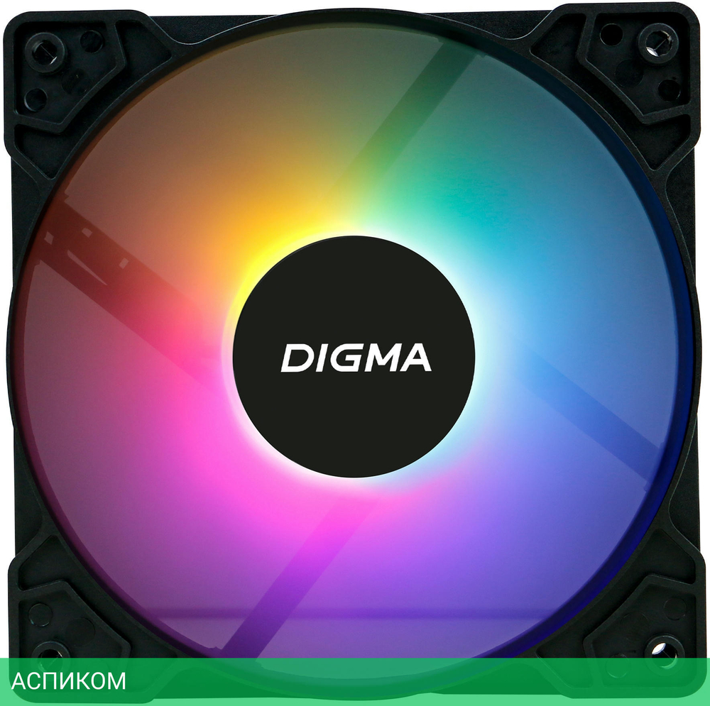 Вентилятор для корпуса Digma DFAN-FRGB1