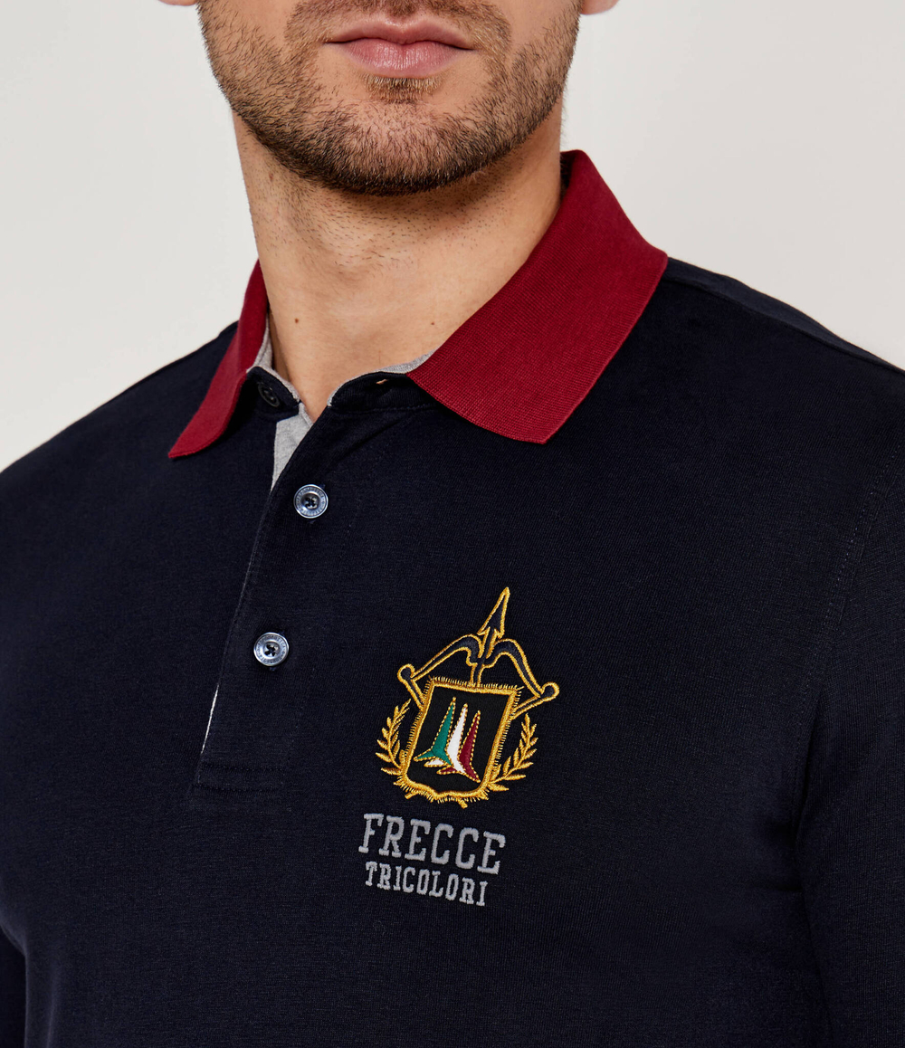 Поло Aeronautica Militare - темно-синий(PO1813J564)