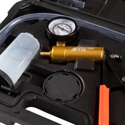 AFFIX (AF12030015C) Вакуумметр, от -1 до 0 бар, комплект адаптеров, кейс, 15 предметов