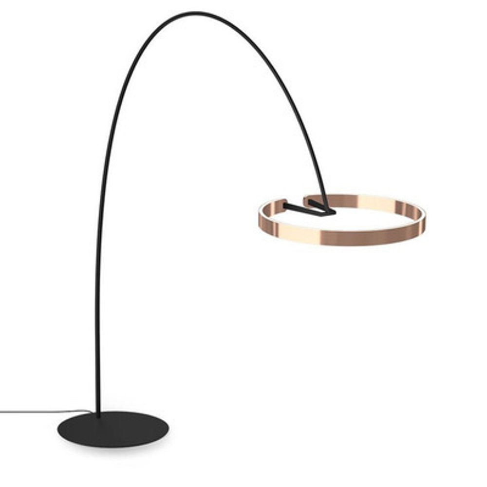 Floor design lamp  Mito by Occio (Rose gold,  H210)
