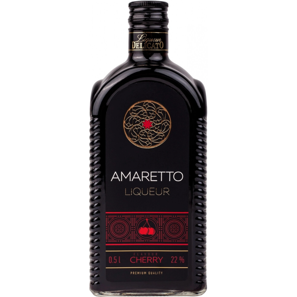 Ликер Amaretto со вкусом вишни Бахус 0.5 л