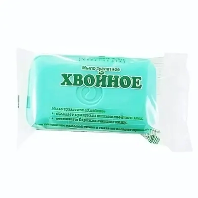 Мыло туалетное ЕЖК Хвойное в прозрачной упаковке 150гр