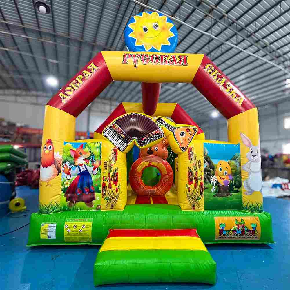 Коммерческий надувной батут «Добрая русская сказка 3», 8*4*5 м.