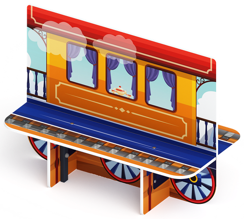 Скамейка детская Вагончик
