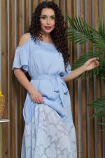 Платье Разбивая сердца (голубое) П15471-7М LT Collection