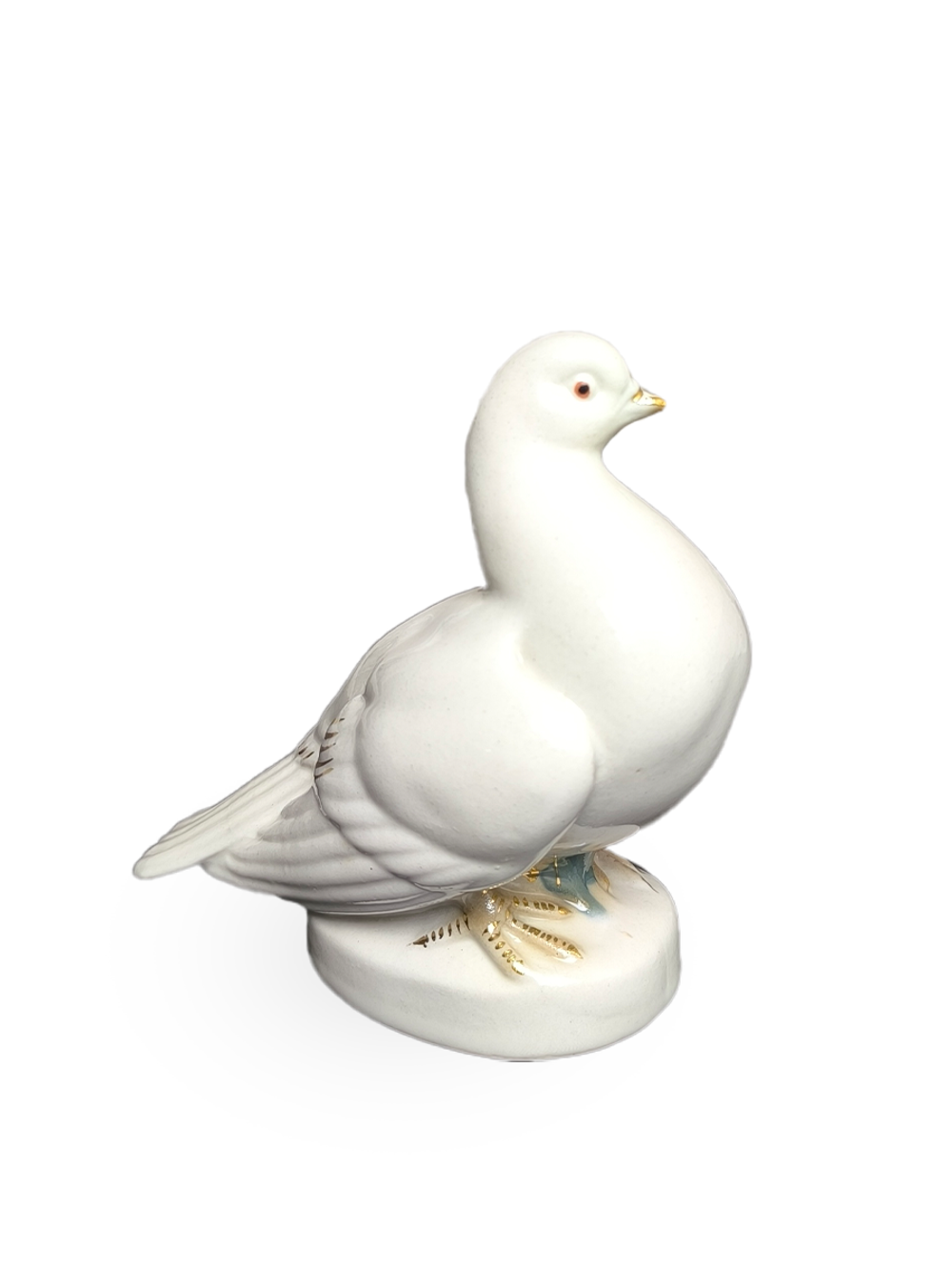 Фарфоровая статуэтка "Голубь" Гжель