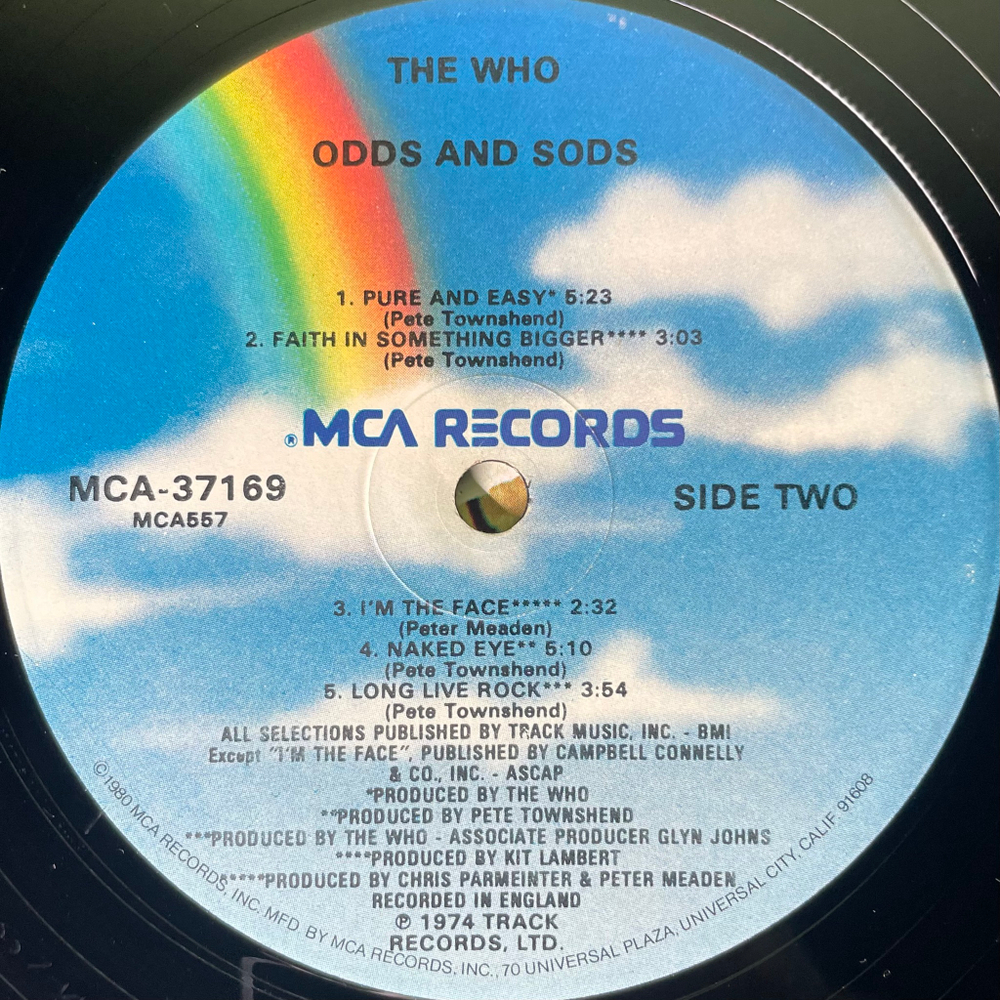The Who ‎– Odds & Sods (США)