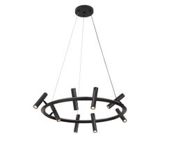 Kink Light 07613-8A,19 Люстра Верония черный Led 24w