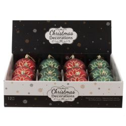 GAEM Набор из 12 шт: Украшение новогоднее "Шар", L35 W27 H9 см
