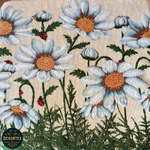 Набор чехлов на табурет из гобелена Ромашки (33х33 см) - 4шт