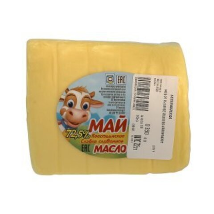 Масло сладко-сливочное Крестьянска 72,5% вес