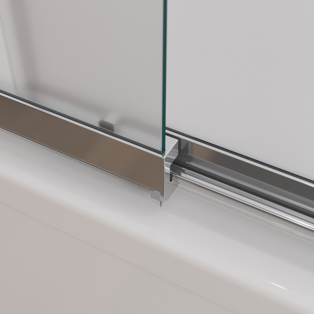 Шторка на ванну Cezares SLIDER-VF-11-90/150-P-Cr