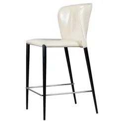 Полубарный стул Albert бежевая кожа