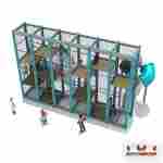 Плоский детский лабиринт «Радужная Улитка», 8,1×4,8×4,8 м