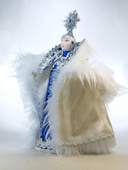Кукла сказочная фарфоровая Снежная королева Х. К. Андерсена