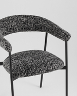 Стул обеденный Toko черно-белый